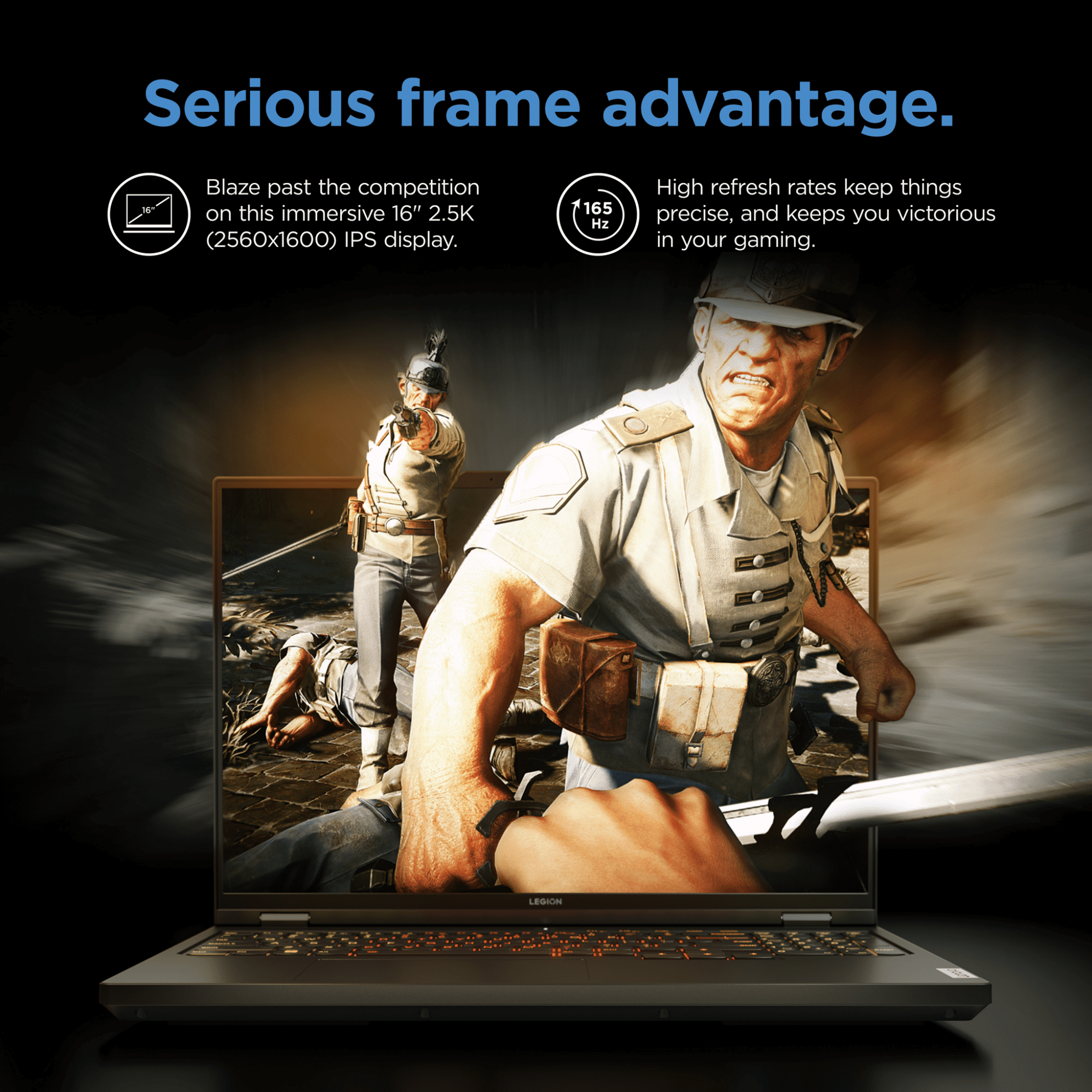 Lenovo Legion Pro 5 16" WQXGA 165Hz IPS, AMD Ryzen 7 7745HX, NVIDIA GeForce RTX4070, 32GB RAM, 1TB SSD, Onyx Grey, Windows 11, 82WM004QUS