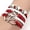 Red, variant on DIY knitting Bracelet