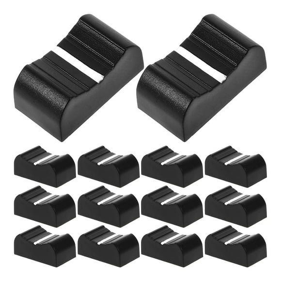 BRIGHTFUFU Tapas de plástico para 20 piezas, deslizadores de potenciómetro, deslizadores rectos, tapas de atenuador para mezclador