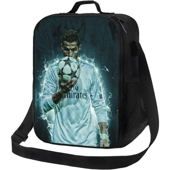Soccer Player #7 Ronaldo Lunch Bag For Daily Work Sport Outdoor Football Fans Lunch Box-Style 15