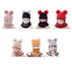 thumbnail image 4 of Sonducket Gorros de invierno con pompón para niños, gorros modernos y acogedores para niños y niñas, gorro bonito tejido para bebé Sombreros Rojo, 4 of 6