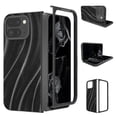 thumbnail image 5 of for Google Pixel 9 Pro Fold / Fold 2 Case, Luxury TPU + PC Shockproof Drop Protective Anti-Scratch Anti-Fingerprint Support Wireless Charging Lightwieght Slim Fit Hybrid Phone Case Cover, Black, 5 of 5