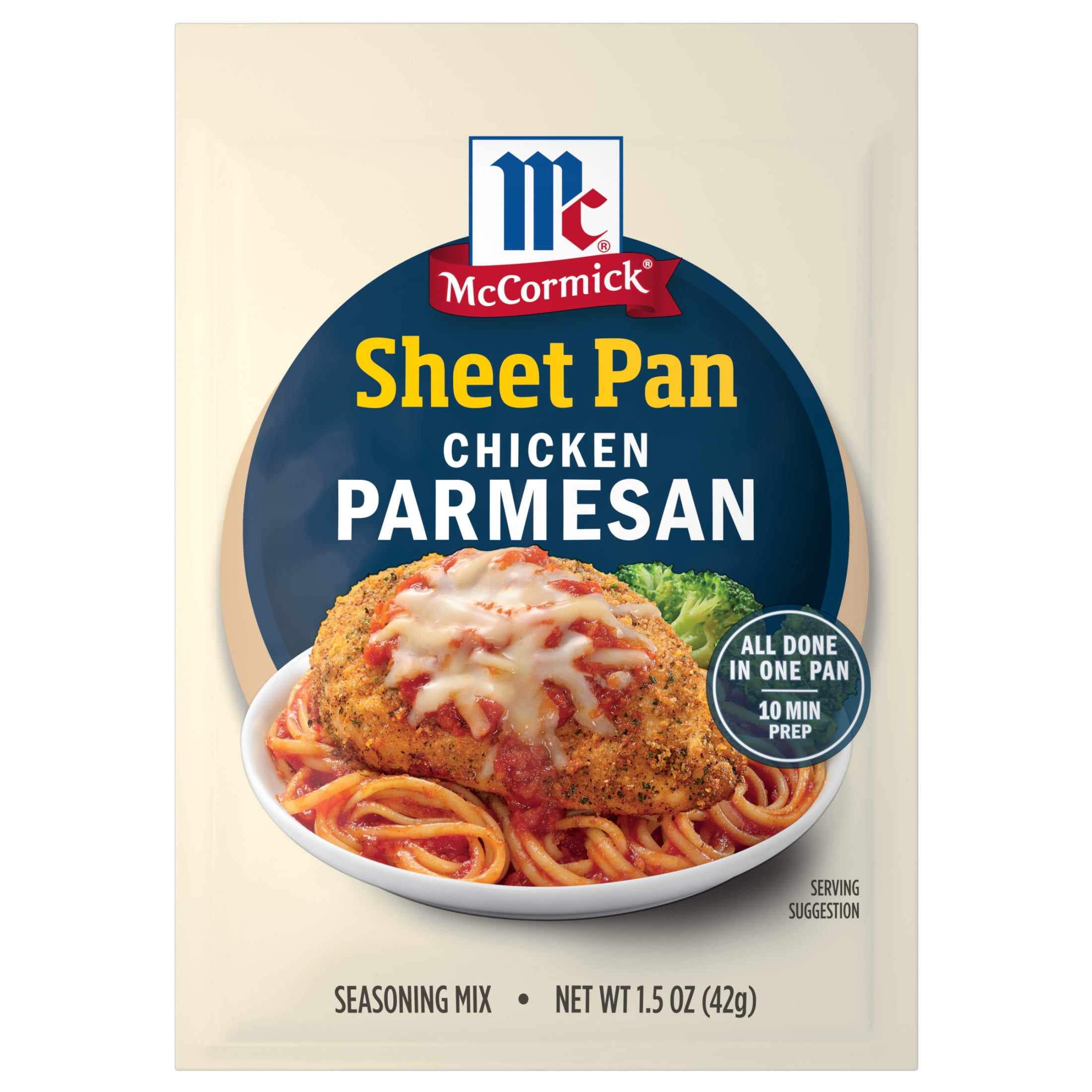 (3 pack) McCormick Chicken Parmesan One Sheet Pan Seasoning Mix, 1.5 oz Packet