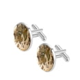 thumbnail image 2 of Map Section Elegant Dress Shirt Cufflink Set for Men, Stainless Steel, Wedding and Business Attire, 2 of 6