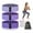 Purple, variant on Muka 3 Pcs Resistance Bands Fabric Stretch Bands for Working Out, Elastic Band Loops for Booty Legs Thigh Glute Exercise (Brown)