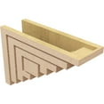 thumbnail image 5 of 6"W x 18"D x 12"H Classic Landon Rough Cedar Woodgrain TimberThane Corbel, Primed Tan, 5 of 6