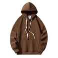 thumbnail image 1 of Gibobby Sudadera DE Bloques con Capucha Colores Stretch Hombre Hoodie(Café,M), 1 of 4