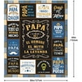thumbnail image 5 of Abuelo Gifts, Gifts for Abuelo, Regalos de Navidad para Abuelo, Christmas Abuelo Gifts in Spanish, Mejor Abuelo Gifts, Best Abuelo Gift from Grandchildren, El Mejor Abuelo Del Mundo Blanket 60"X50", 5 of 6
