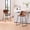 2pcs-24in-Dark Gray, variant on Unikome Bar Stools Set of 2, 30 Inch Counter Height Bar Stools with Back, Leather Barstools with Metal Legs and Footrest, Industrial Armless Bar Chairs with Soft Backrest for Kitchen, Black