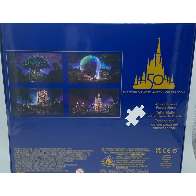 Disney Walt Disney World 50th Four Parks By Night 4 x 500 Pieces