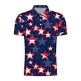 thumbnail image 4 of Mens Summer Button Printed Short Sleeved Lapel Top, 4 of 7