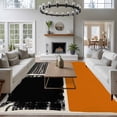 thumbnail image 3 of 5x8 Area Rugs for Living Room, Orange Black Non Slip Area Rugs for Kitchen Bedroom Entryway, Farmhouse Striped Modern Abstract Art Washable Carpet Runner Rug Floor Mats for Bedroom Home Decor, 3 of 8