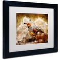 thumbnail image 2 of Trademark Fine Art "Hurrying Quail" Canvas Art by Lois Bryan White Matte, Black Frame, 2 of 4