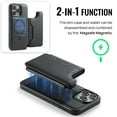 thumbnail image 2 of Dteck for iPhone 15 Pro Max Magnetic Case with Detachable Wallet Card Holder, Compatible with MagSafe, RFID Blocking Credit Slots Kickstand Shockproof Phone Cover for Women Men,Black, 2 of 6