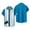 A00-Blue, variant on Hawaiian Men's Shirts Beach Casual Short Sleeve Tropical Button up Shirts Tops