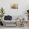 thumbnail image 3 of Stupell Industries Watercolor Daisies Vase Botanical & Floral Painting Gray Framed Art Print Wall Art, 24 x 16, 3 of 10