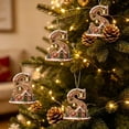 thumbnail image 6 of Gingerbread House Letter Christmas Ornament 3.15in Personalized Acrylic Xmas Tree Hanging Pendant DIY Custom 26 Alphabet Keepsake for Home Holiday Decor Gifts for Family Friends, 6 of 7