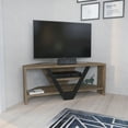 Karin Modern Wood TV Stand for 45 inch TV Walnut Black