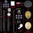 thumbnail image 4 of TONIFUL Centros de mesa con globos dorados para mesa, kit de soporte para globos dorados para decoraciones de fiesta de graduación 2023, Año Nuevo, Navidad, Halloween, despedida de soltera, compromiso, 4 of 4