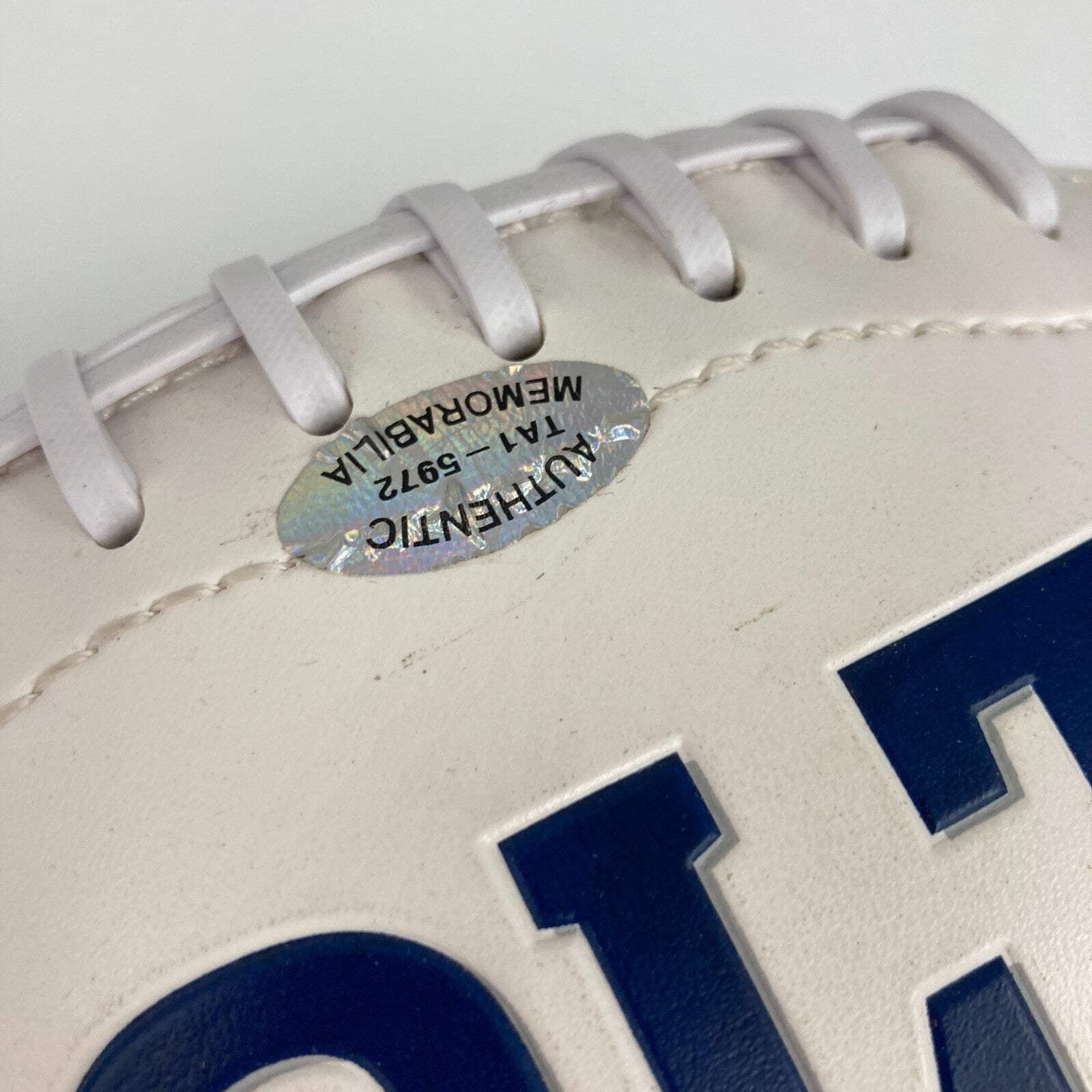 Raymond Berry Lenny Moore Gino Marchetti Colts Hall Of Fame Signed Football