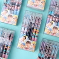 thumbnail image 3 of 12 Unids/Caja Kpop BTS Bangtan Boys Bolígrafos De Gel Para Estudiantes De Punto Fino Lindo Chool Suministros De Oficina Para Regalo Del Ejército, 3 of 4