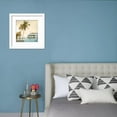 thumbnail image 4 of Vintage Car Parked on the Tropical Beach Seaside with a Surfboard on the Roof, Scenic Transportation Framed Art Print Wall Art by jakkapan Sold by Art.Com, 4 of 6