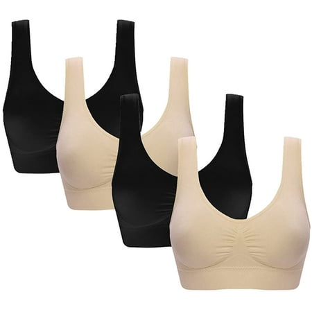 

Women s Bra Seamless 6-Pack - Set of 6 Neutral Color Comfort Sports Bras