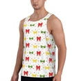 thumbnail image 2 of KLL cartoon colorful Bow tie Print Men's Muscle Gym Workout Stringer Tank Tops Bodybuilding Fitness T-Shirts Tank Tops Men-X-Large, 2 of 7