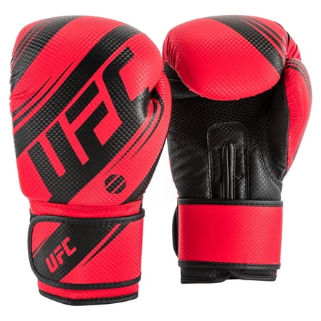 UFC Performance Rush Training Gloves - 16oz, Red - Enhanced Performance, Protection and Durability in Boxing, MMA, Muay Thai, Kickboxing, & Heavy Bag Training - Intermediate Level