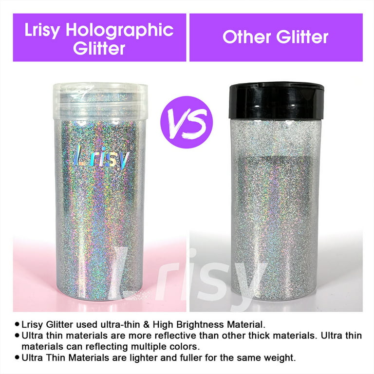  Extra Fine Glitter, Set of 36 Colors Holographic Cosmetic  Glitter, Body Nail Arts Face Hair Eye Lip Gloss Makeup Glitter, Slime,  Tumbler and Epoxy Resin Crafts Loose Glitter Powder Shaker 
