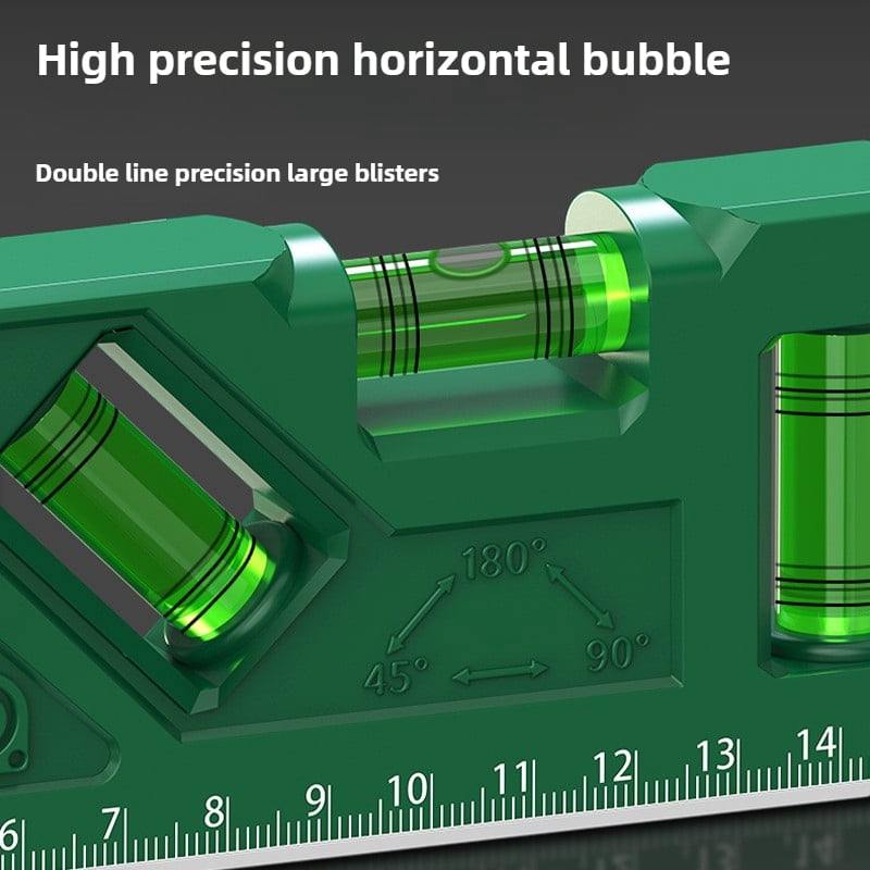Mini Level Gauge 3 In 1 Vertical/horizontal/45 °   Measure High-Precision Level Ruler Home Portable Magnetic Pocket Level Gauge