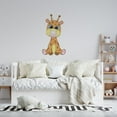thumbnail image 2 of Funko Pop Art Young Giraffe Decoration Home Living Room Multicolored Cartoon Style Design Vinyl Wall Decal - Removable Kids Bedroom Nursery Art Tall Safari Animal Adhesive Wall Sticker, 2 of 5