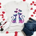 thumbnail image 1 of Pntutb Camiseta con estampado de gato y cuello redondo para el día de San Valentín para adulto Pntutb Pntutb-5424, 1 of 3