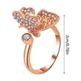 thumbnail image 3 of Anillos para mujer, regalos para mujer, anillo abierto de diamantes de moda para mujer., 3 of 4