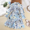 thumbnail image 2 of KkSLirnhs 9Y Girls Dresses 10-12 Girls Dresses Size 6 Fashion Girl Dress Floral Teenager Girl Clothes Evening Dresses Teens Party Kid Children Clothing 8-11 Years Spring 2025 Blue, 2 of 5