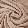 thumbnail image 4 of Exclusivo Mezcla Twin Size Flannel Fleece Velvet Plush Bed Blanket as Bedspread, Coverlet, Bed Cover (60"x80", Camel), 4 of 11
