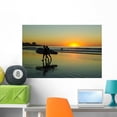 thumbnail image 1 of Surfers Sunset Wall Mural by Wallmonkeys Peel and Stick Graphic (36 in W x 24 in H) WM165167, 1 of 4
