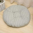 thumbnail image 2 of Coussin de Chaise, Rond, Coussin de Siège, Imprimé Floral, Imprimé Animal, Coussin de Siège pour Extérieur, Jardin, Balcon, 40 cm, Coton et Lin, 2 of 5