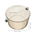 thumbnail image 2 of WEAVILUX Light Brown Acrylic Beverage Tub with Handle for Home, Outdoor, Party, and Event Use - Drink Cooler, 2 of 8