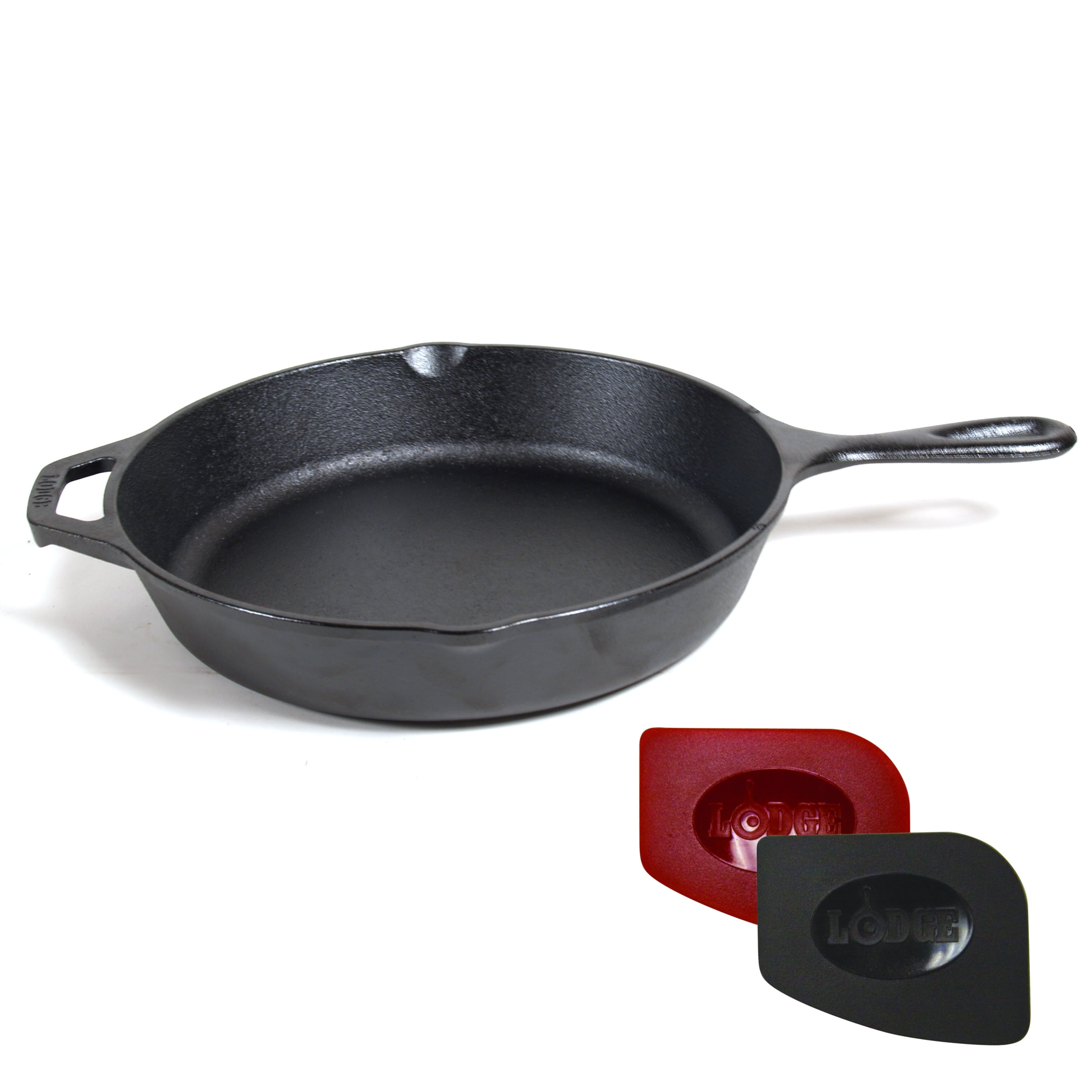 Lodge Logic 10.25 Inch Cast Iron Skillet with 2 Polycarbonate Pan