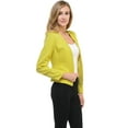 thumbnail image 2 of Auliné Collection Womens Candy Color Tailored Fit Open Suit Jacket Blazer, 2 of 3