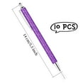 thumbnail image 2 of 10 Pcs Sparkly Ballpoint Pens Fancy Glitter Metal Retractable Pens Retractable Click Ball Pens Cute Journaling Pen for Office Home,Black Ink Medium Point 1.0 mm-Purple-Topboutique, 2 of 6