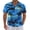 Palm Tree Blue, variant on Mens Hawaiian Shirts Tops Short Sleeve Floral Button Down Beach Shirt Vintage Tropical Palm Summer Lightweight Blouses Male