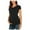 Black, variant on FRSASU Women Plus Size ,Summer Women Maternity Clothes Short Sleeve Ruffle Fold Pregnant Tops