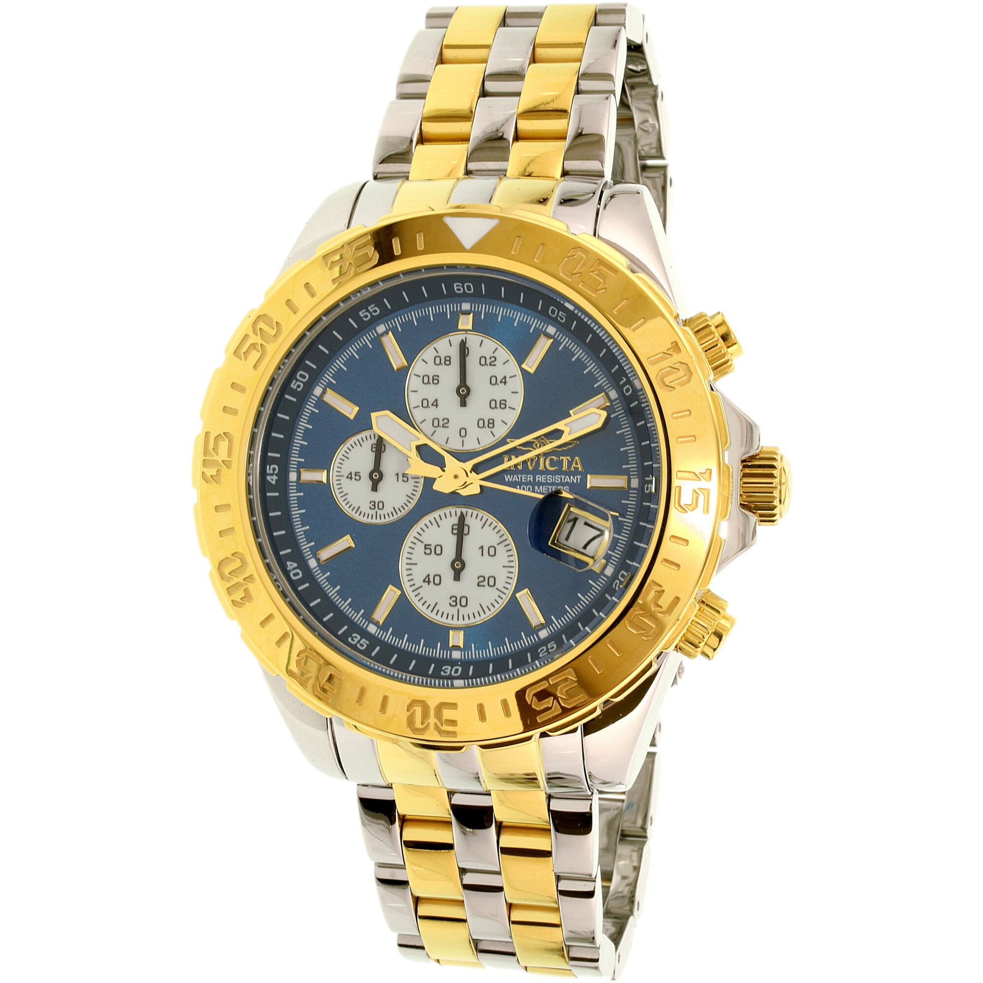 Invicta Men s Aviator 18851 Silver Stainless Steel Plated Japanese Quartz Dress Watch Walmart