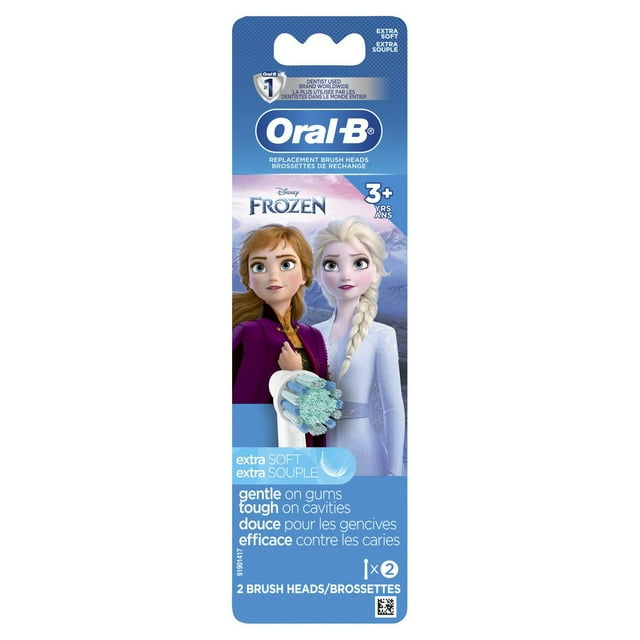 Oral-B Kids Extra Soft Replacement Brush Heads featuring Disney's Frozen II