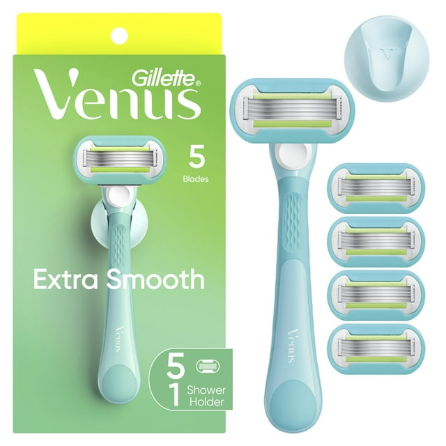 Razor Gillette Venus Extra Smooth para mujer con 5 cuchillas de recambio