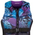 thumbnail image 3 of O'Brien Women's V-Back Neoprene USCGA Life Jacket with Zipper & Belts, XL, Flora, 3 of 6