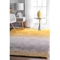 thumbnail image 1 of nuLOOM Ana Ombre Shag Runner Rug, 2' 6" x 10', Yellow, 1 of 3
