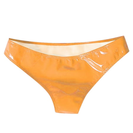 HYSYSB Womens Underwear briefs for Women crotchless Underwear for Women cotton Panties for Women women Sexy Small Wrapped Hip Paint Appeal Lingerie Underwear panties for Women Yellow XL